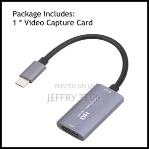 Hdmi Input to Usb-C Output Audio Video Capture Game Live Pl