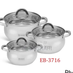 6pc Edenburg Stainless Steel Cookware*