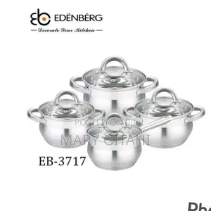 *8pc Edenburg Stainless Steel Cookware*
*