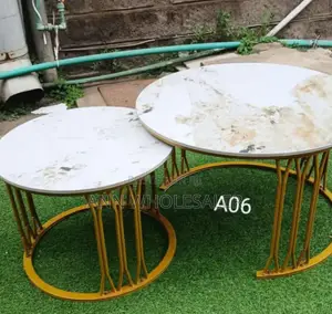 Luxury Pure Ceramic Marble Top Nesting Coffee Tables A6/Mt