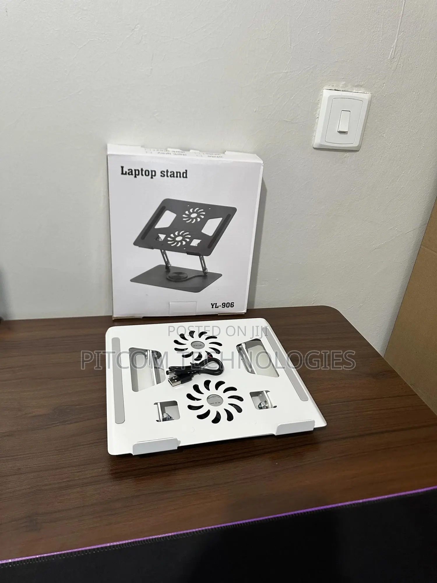 Rotating Laptop Stand With Fan