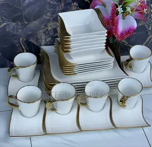 Gold Unique Dinner Set -