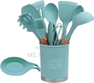 New Improved Quality *13pcs Silicon Spoons Metallic Base.*