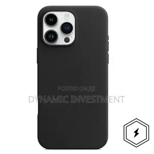 iPhone 16 Pro Max Leather Case/Cover With Magsafe –Black