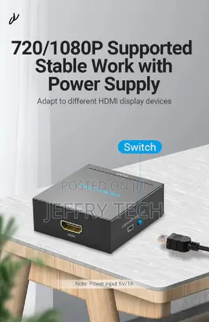 Vention Aefb0 Rca to Hdmi Converter - Metal Type