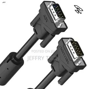 Vention Vga(3+6) Male - Male Cable With Ferrite Cores 2meter