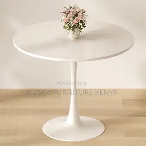 Dining Tables: Marble Rounded Slate Stone Dining Table