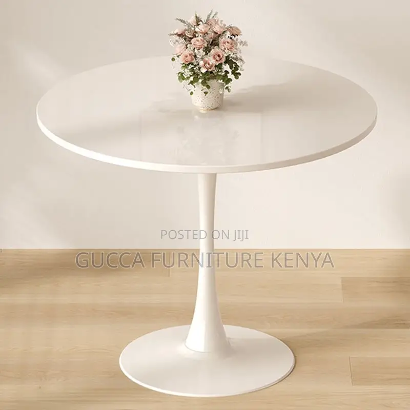 Dining Tables: Marble Rounded Slate Stone Dining Table