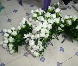 White Roses Artificial Flowers