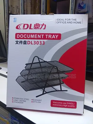 Document Tray (Metallic/Mesh)- 3 Tier