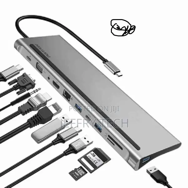 Vention 11 in 1 Usb-C Multi-Function Docking Station - THTHC
