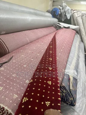 Heavy Duty Executive Maroon Flowered Flooring Office Carpets