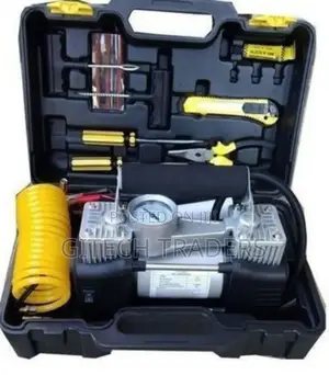 *Car Air Compressor With Tool Kit
