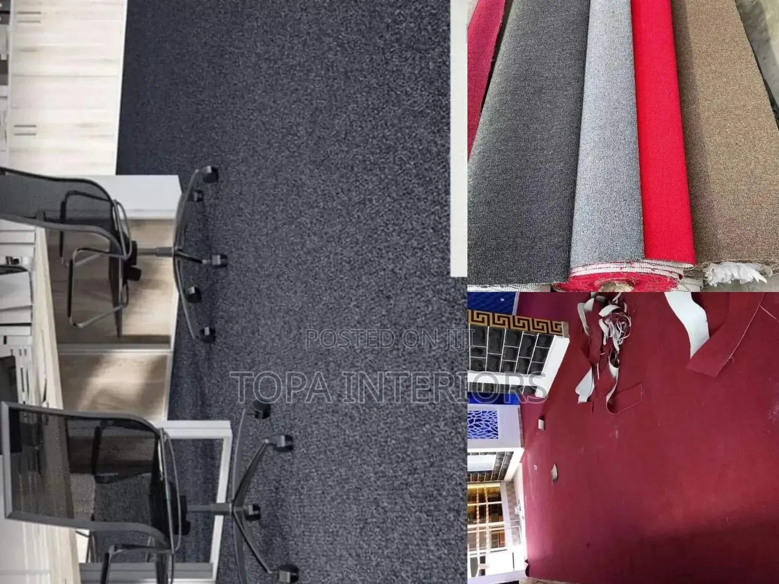 Dull Colours and Bright Colours Office Flooring Carpets Rugs