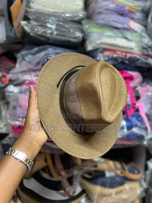 Dark Brown Panama ___Hats for Men Available Kes 900