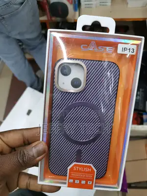 Magnetic for iPhone 12 Pro Case Real Carbon Fiber Cover For