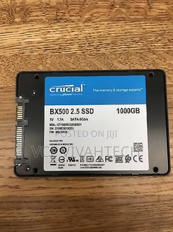 Crucial Bx500 2.5 Internal SSD 1tb - Ct1000bx500ssd1