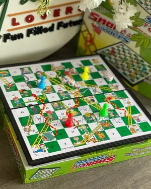 Large Size Magnetic Snake Ladder Board Game -Foldable