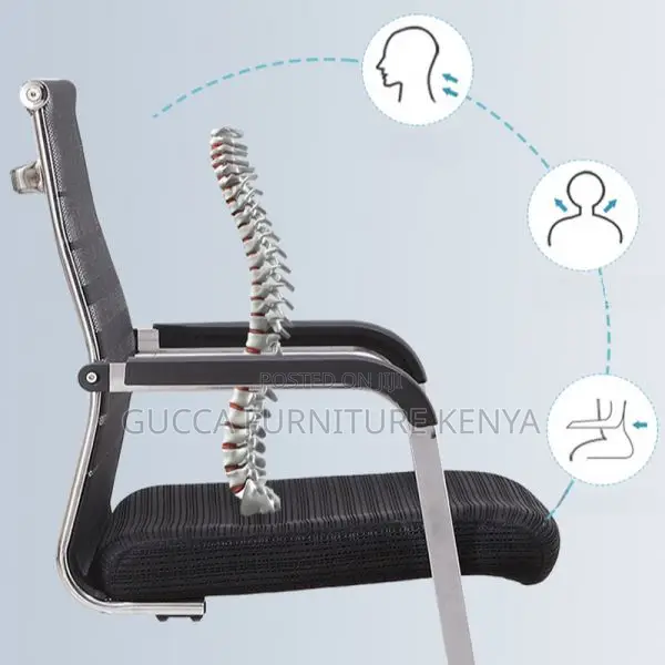 Office Chairs: Fixed Mid Back Conference Style Seating