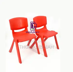 2pcs Molded Heavy Duty Stackable Kids Chairs Red