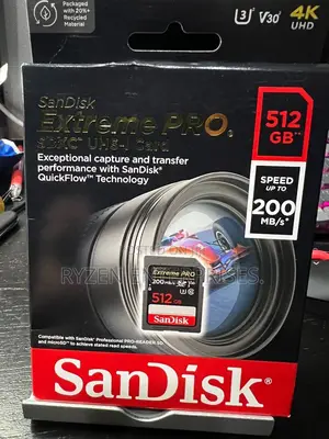 Sandisk Extreme Pro 512gb Sd Card Up to 200mb/S - 512gb