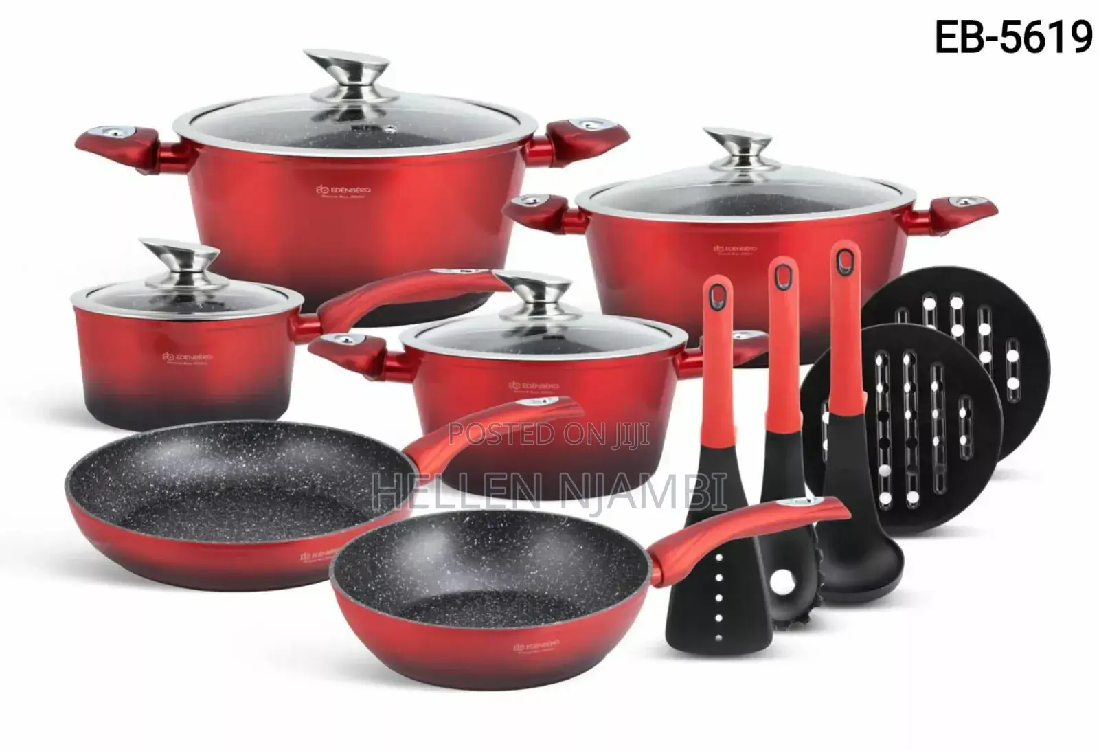 Edenberg 15pc Cookware Set