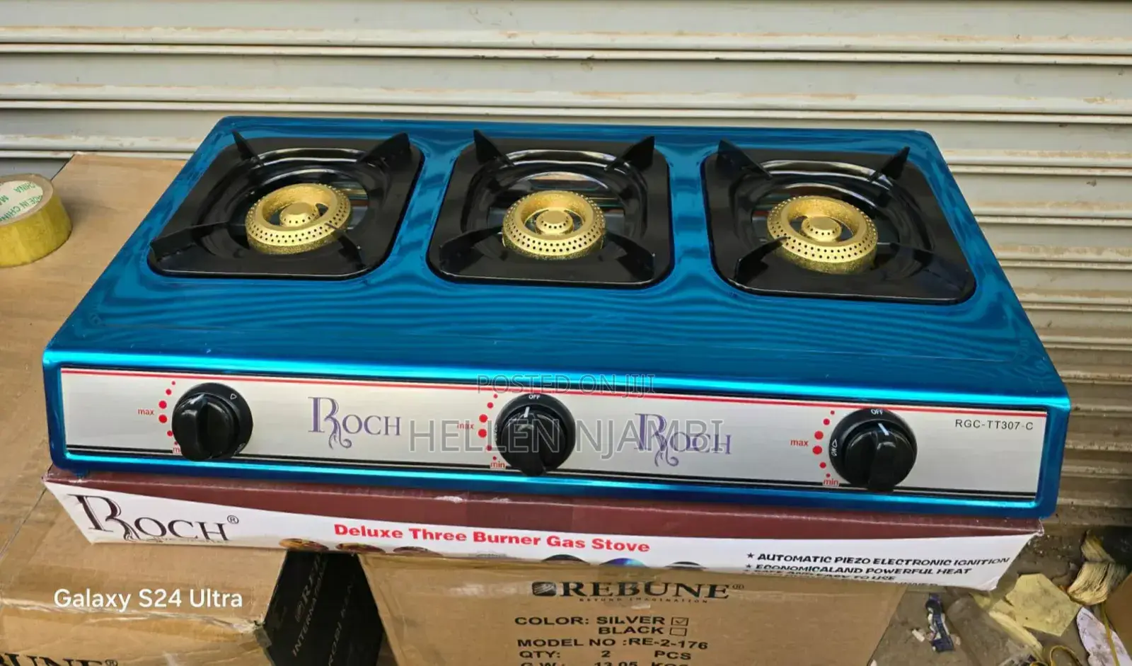 Table Top Roch 3 Burner Stainless Cooker