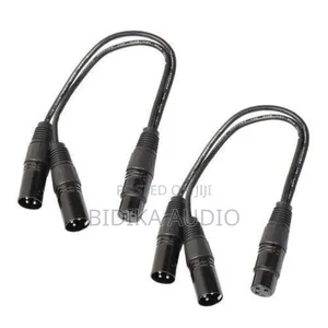XLR Y-Splitter Cable, 3pin One Female Plug to 2 Male Plug