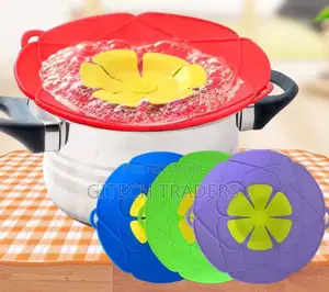 *Multifunctional Silicone Lid Spill Stopper Cooking
