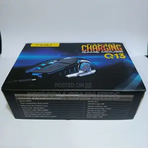 T-wolf Q13 Wireless Rechargeable Black Gaming Mouse