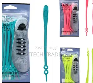 *14pc Silicone Shoelaces Round Elastic Shoe Laces a Set