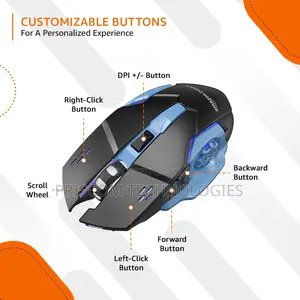 Q13 Rechargeable Bluetooth Wireless Mouse Gaming Accesories
