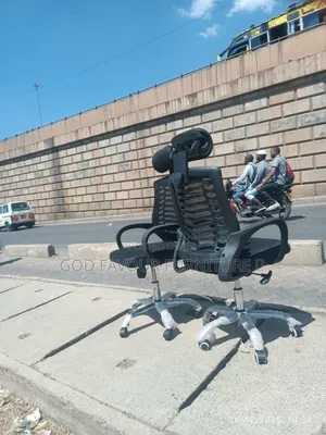 Black Office Chair With Headrest Tfeez