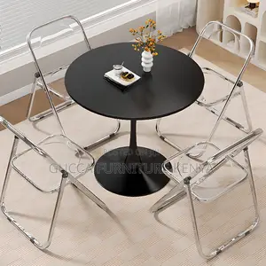 Dining Tables: Office Scratch-Durable Round Dining Table