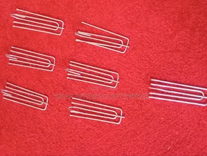 Silver 3 Pin Curtain Hooks