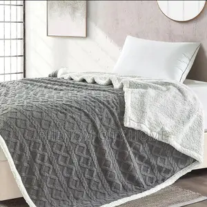 Fancy Double Sided Grey Sherpa Fleece