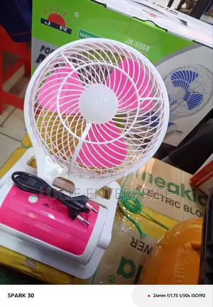 Portable Led Light With Mini Fan/Rechargeable Fan