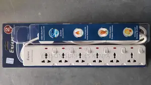 Ensave Power Extension Cable Sockets Heavy Duty Premium 6way