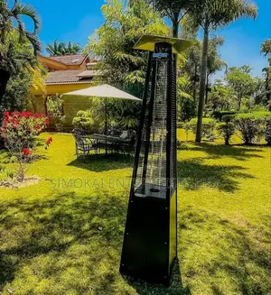 Black Powder Coated Pyramid Gas Patio Heater