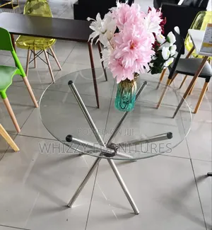 Clear Round Glass Table