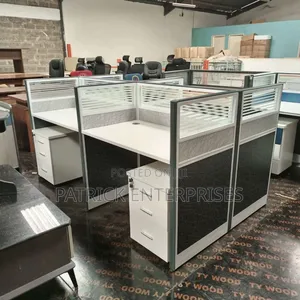 Executive Imported Modern Four Way Workstation