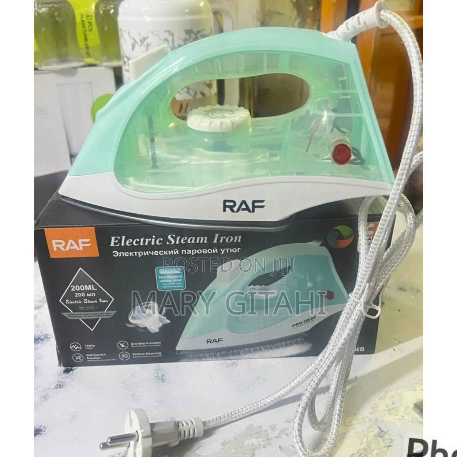 Steam Iron Box Raf at 