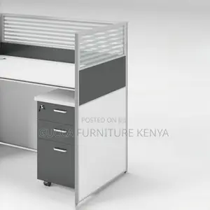 Workstations: One-Way Office Modular Wood Open View Desk