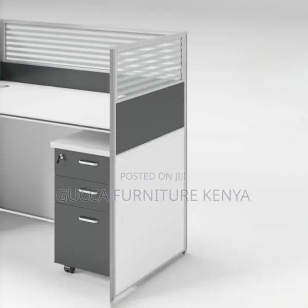 Workstations: One-Way Office Modular Wood Open View Desk