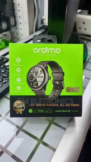 Original Oraimo Watch 5r Osw-820 Smartwatch. - Black