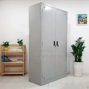 Cabinets: Office Lockable 2-Door File Cabinet Steel
