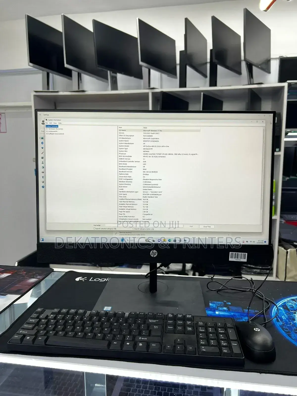 Desktop Computer HP ProOne 400 16GB Intel Core I7 SSD 512GB