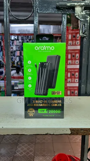 20000mah Powerbank With Built-in Cables-