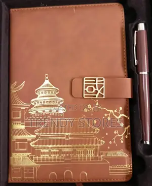 Brown Executive Notebook Gift Set
