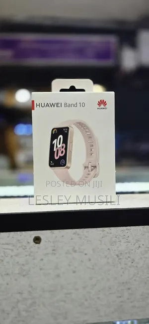 Huawei Band 10 Smartwatch Black Pink)